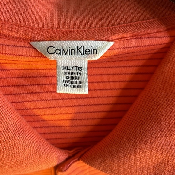 BOGO Calvin Klein Short Sleeve Stripe Polo Shirt Size XL - Picture 3 of 7